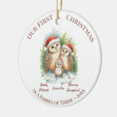 Christmas Ornament - First Christmas Family of 3 (Links)
