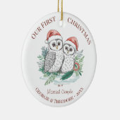 Christmas Ornament - First Christmas Married Photo (Rechts)