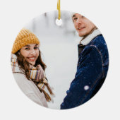 Christmas Ornament - First Christmas Married Photo (Achterkant)