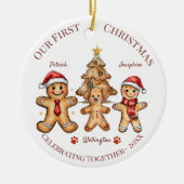 Christmas Ornament - First Christmas with our Dog  (Voorkant)