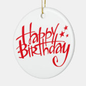 CHRISTMAS ORNAMENT "HAPPY BIRTHDAY" (Links)