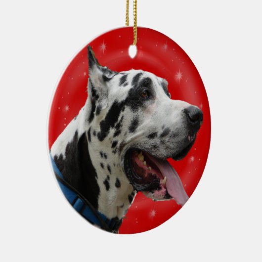 CHRISTMAS ORNAMENT HARLEQUIN GREAT DANE (Rechts)