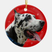 CHRISTMAS ORNAMENT HARLEQUIN GREAT DANE (Voorkant)