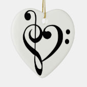 **CHRISTMAS ORNAMENT** MET MUZIEKTEKST KERAMISCH ORNAMENT (Rechts)