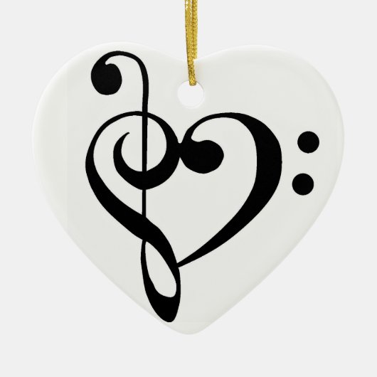 **CHRISTMAS ORNAMENT** MET MUZIEKTEKST KERAMISCH ORNAMENT (Voorkant)