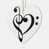 **CHRISTMAS ORNAMENT** MET MUZIEKTEKST KERAMISCH ORNAMENT (Links)