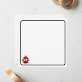 Christmas ornament note card notitiekaartje (Voorkant / Achterkant in situ)