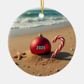Christmas ornament on the beach holiday gift idea  (Voorkant)