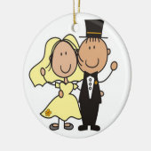 CHRISTMAS ORNAMENT "PAS GETROUWD 1st CHRISTMAS" (Links)