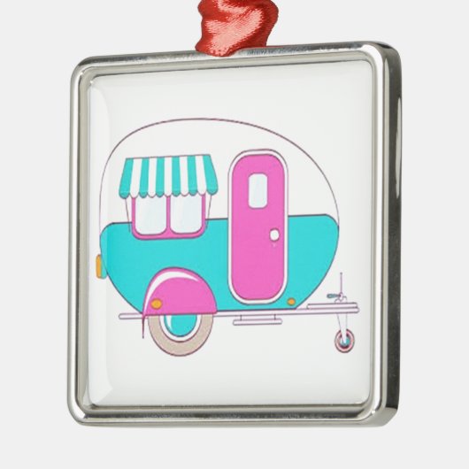 **CHRISTMAS ORNAMENT VAN DE VERHAAL CAMPER** (Links)