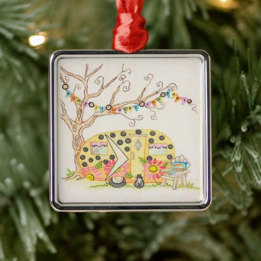 **CHRISTMAS ORNAMENT VAN DE VERHAAL CAMPER** (Boom)
