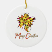 Christmas Ornament with Star Graphic (Voorkant)