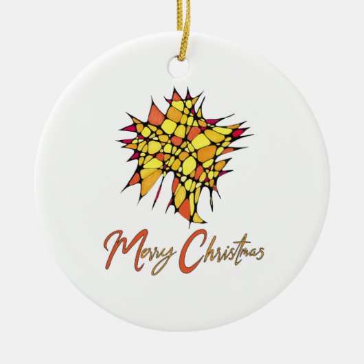 Christmas Ornament with Star Graphic (Voorkant)