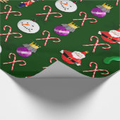 Christmas Ornament Wrapping Paper Cadeaupapier (Hoek)