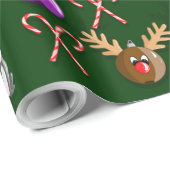 Christmas Ornament Wrapping Paper Cadeaupapier (Rol Hoek)