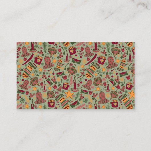 Christmas Ornaments 2 Visitekaartje (Voorkant)