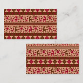 Christmas Ornaments and Reindeers Visitekaartje (Voorkant / Achterkant)