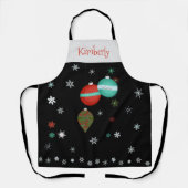 Christmas Ornaments and Snowflakes  Schort (Voorkant)