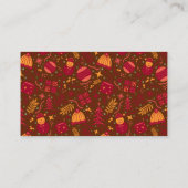 Christmas Ornaments Burgundy Visitekaartje (Achterkant)