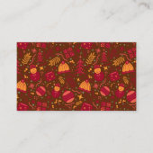 Christmas Ornaments Burgundy Visitekaartje (Voorkant)