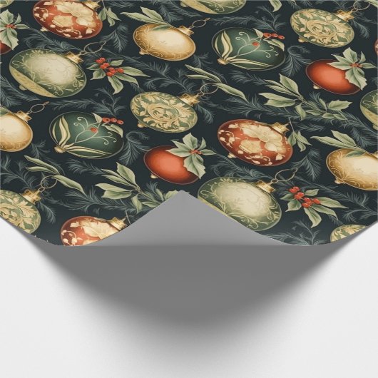 Christmas Ornaments Cadeaupapier (Hoek)