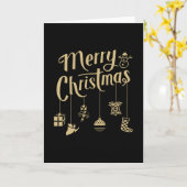 Christmas Ornaments Decoration Merry Christmas Kaart (Gele Bloem)