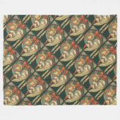 Christmas Ornaments Faith Hope And Charity Vector Fleece Deken (Voorkant (Horizontaal))