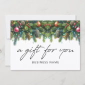 Christmas Ornaments Logo Gift Certificate (Voorkant)