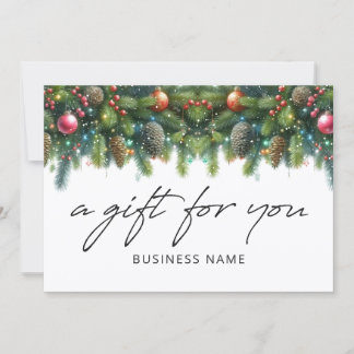 Christmas Ornaments Logo Gift Certificate