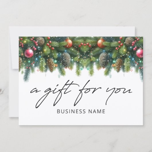 Christmas Ornaments Logo Gift Certificate (Voorkant)