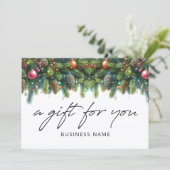 Christmas Ornaments Logo Gift Certificate (Staand voorkant)