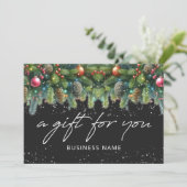 Christmas Ornaments Logo Gift Certificate (Staand voorkant)