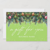 Christmas Ornaments Logo Gift Certificate (Voorkant)
