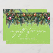 Christmas Ornaments Logo Gift Certificate (Voorkant / Achterkant)