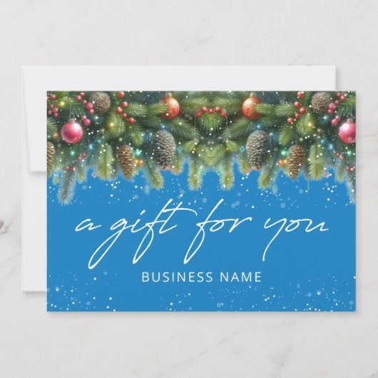 Christmas Ornaments Logo Gift Certificate (Voorkant)