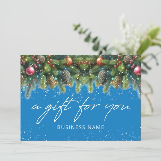 Christmas Ornaments Logo Gift Certificate (Staand voorkant)