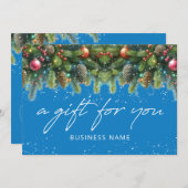 Christmas Ornaments Logo Gift Certificate (Voorkant / Achterkant)