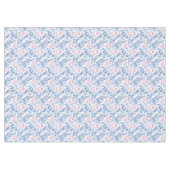Christmas ornaments soft blue pink toile paper tafelkleed (Voorkant (Horizontaal))