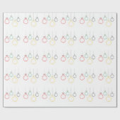 Christmas Ornaments Text Design Cadeaupapier (Vlak)