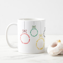 Christmas Ornaments Text Design Koffiemok