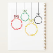 Christmas Ornaments Text Design Planner (Achterkant)