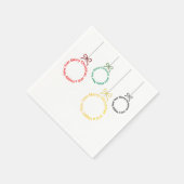 Christmas Ornaments Text Design Servet (Hoek)