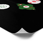 Christmas Ornaments Winter Holiday Seasonal  Poster (Hoek)
