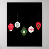 Christmas Ornaments Winter Holiday Seasonal  Poster (Voorkant)