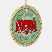 CHRISTMAS OSTEOPATH DOCTOR KERAMISCH ORNAMENT (Rechts)