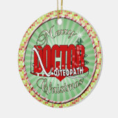 CHRISTMAS OSTEOPATH DOCTOR KERAMISCH ORNAMENT (Links)
