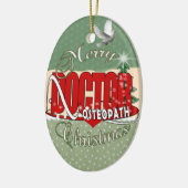 CHRISTMAS OSTEOPATH DOCTOR KERAMISCH ORNAMENT (Links)
