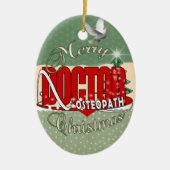 CHRISTMAS OSTEOPATH DOCTOR KERAMISCH ORNAMENT (Voorkant)