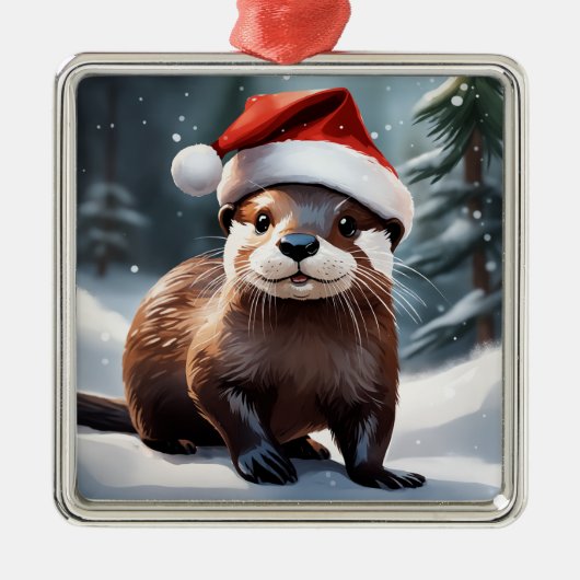 Christmas Otter Ornament (Voorkant)