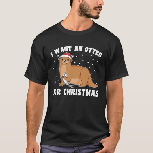 Christmas Otter Otter For All Christmas Otters T-shirt (Voorkant)